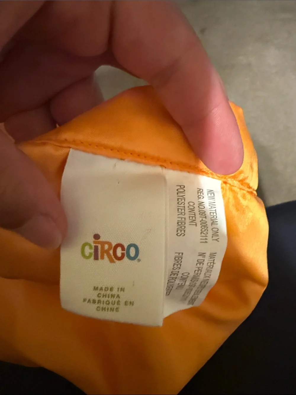 Circo Cream and Orange Lion Lovey Security Blanket